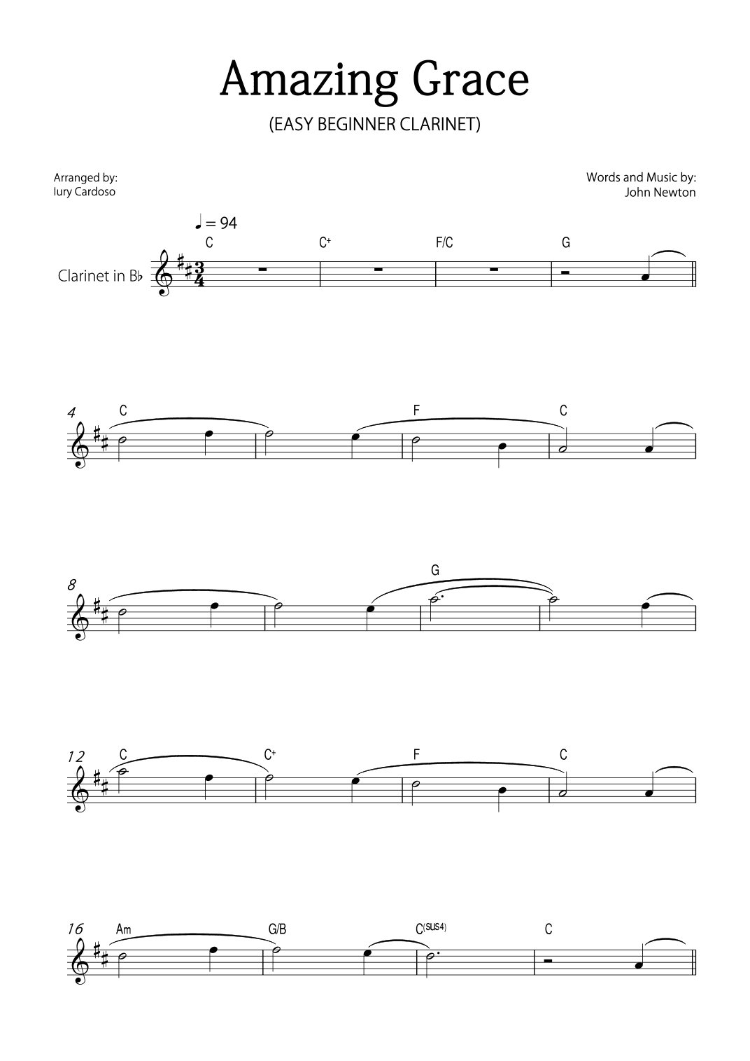 Amazing Grace (arr. Iury Cardoso)