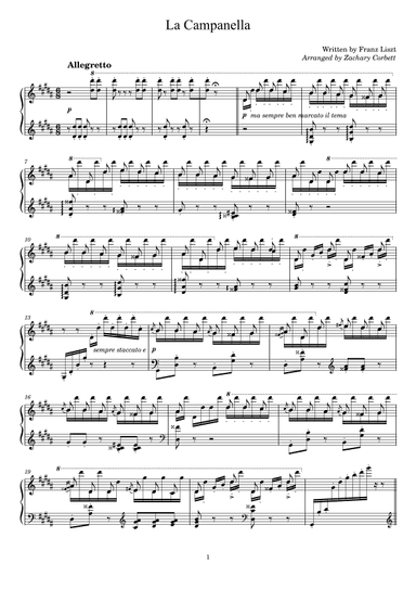 La Campanella (arr. Zachary Corbett)