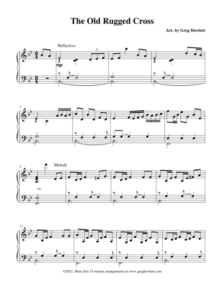 The Old Rugged Cross (arr. Greg Howlett)