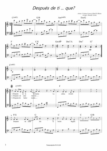 Azul (arr. Rodolfo Varela)