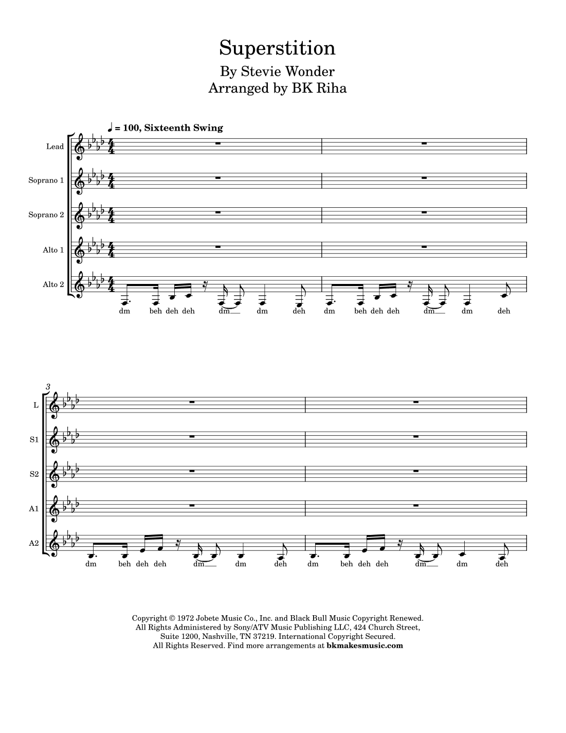Superstition (arr. BK Riha / Brandy Kay Riha)