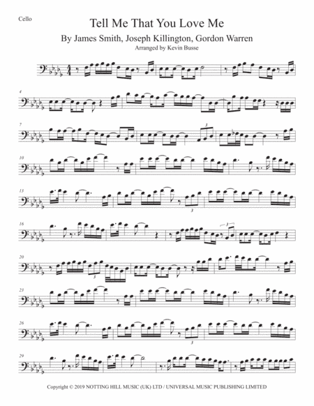 Tell Me That You Love Me (arr. Kevin Busse)