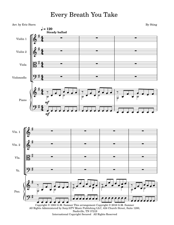 Every Breath You Take (arr. Eric Stern)