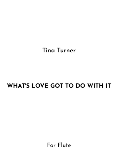 What's Love Got To Do With It (arr. Jireh J.)
