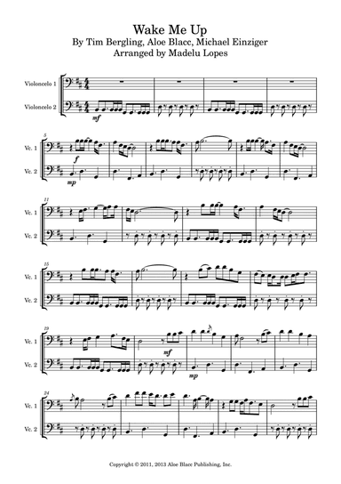 Wake Me Up (arr. Madelu Lopes)