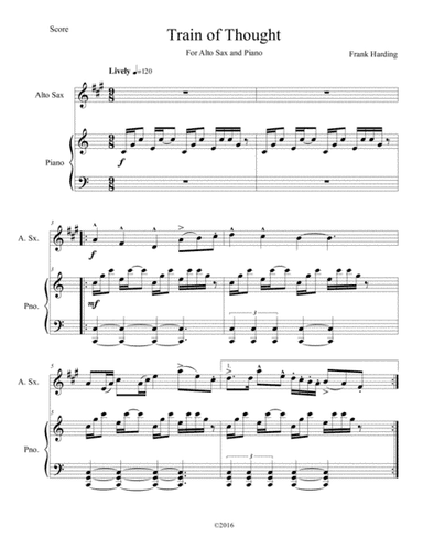 Train of Thought for Alto Sax and Piano