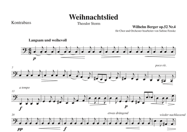 Weihnachtslied (arr. Sabine Fenske)