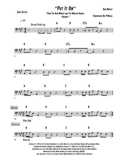 Put It On (arr. Accubass)