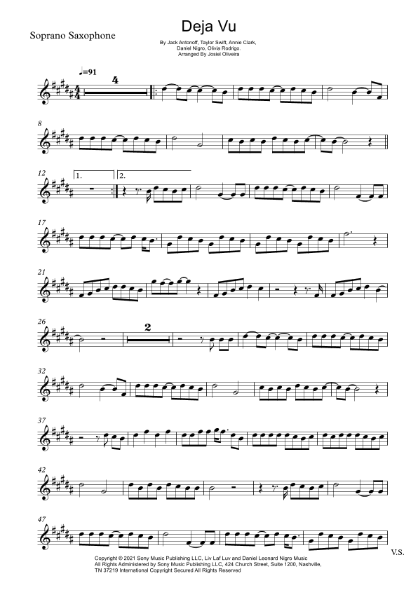 Deja Vu (arr. Josiel Oliveira)
