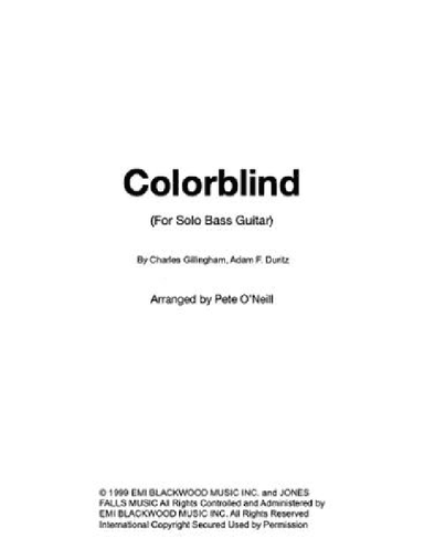 Colorblind (arr. Pete O'Neill)