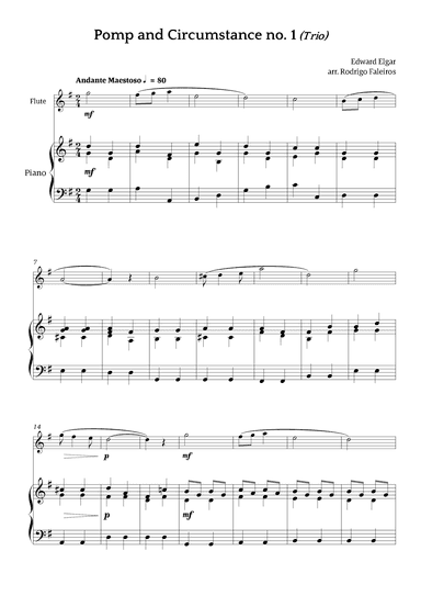 Pomp and Circumstance no. 1 (Trio) (arr. Rodrigo Faleiros)