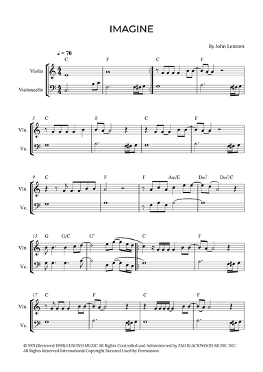 Imagine (arr. Alex Nunes Rodrigues)