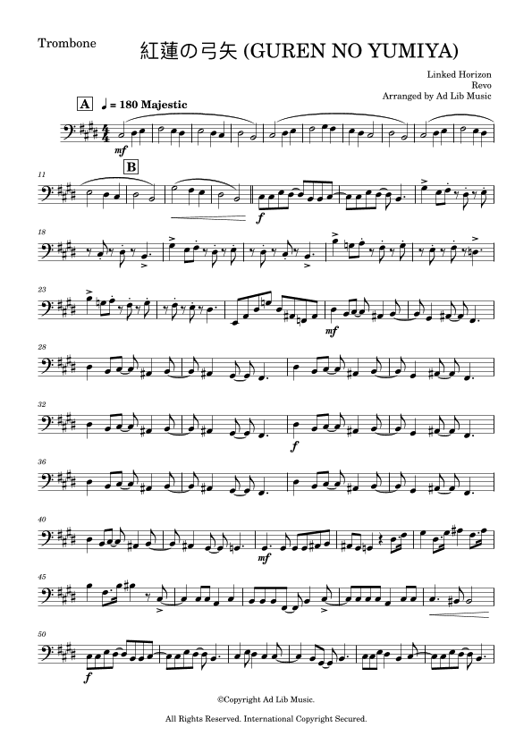 Gekijouban Shingeki No Kyojin Zenpen: Guren No Yumiya (arr. Ad Lib Music)