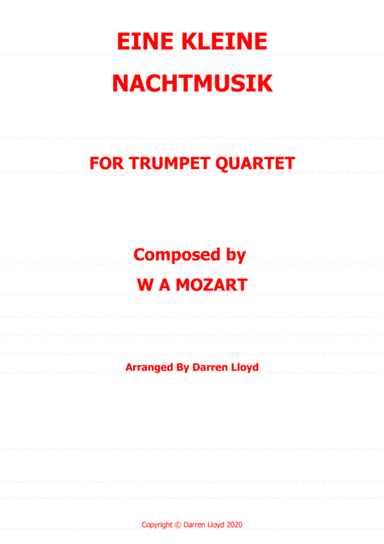 Eine Kleine Nachtmusik - Trumpet quartet (arr. Darren Lloyd)