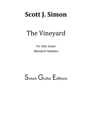 The Vineyard for Classical Guitar