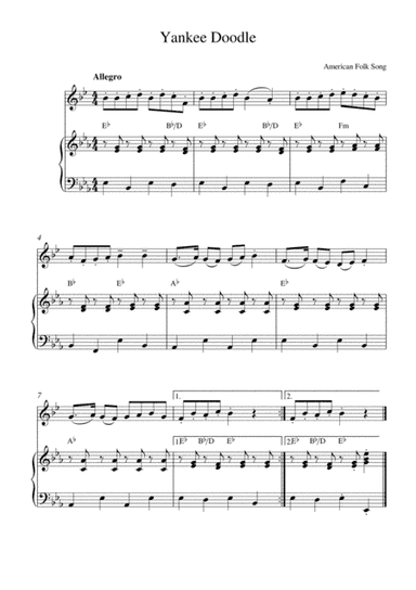 Yankee Doodle (arr. Kaiserin Rebecca)