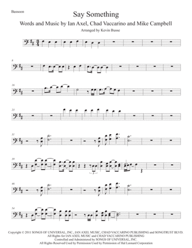 Say Something (arr. Kevin Busse)