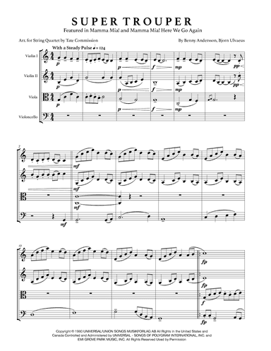 Super Trouper (arr. Tate Commission)