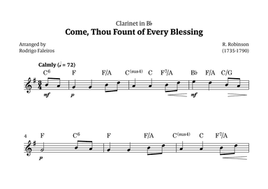 Come Thou Fount of Every Blessing (arr. Rodrigo Faleiros)