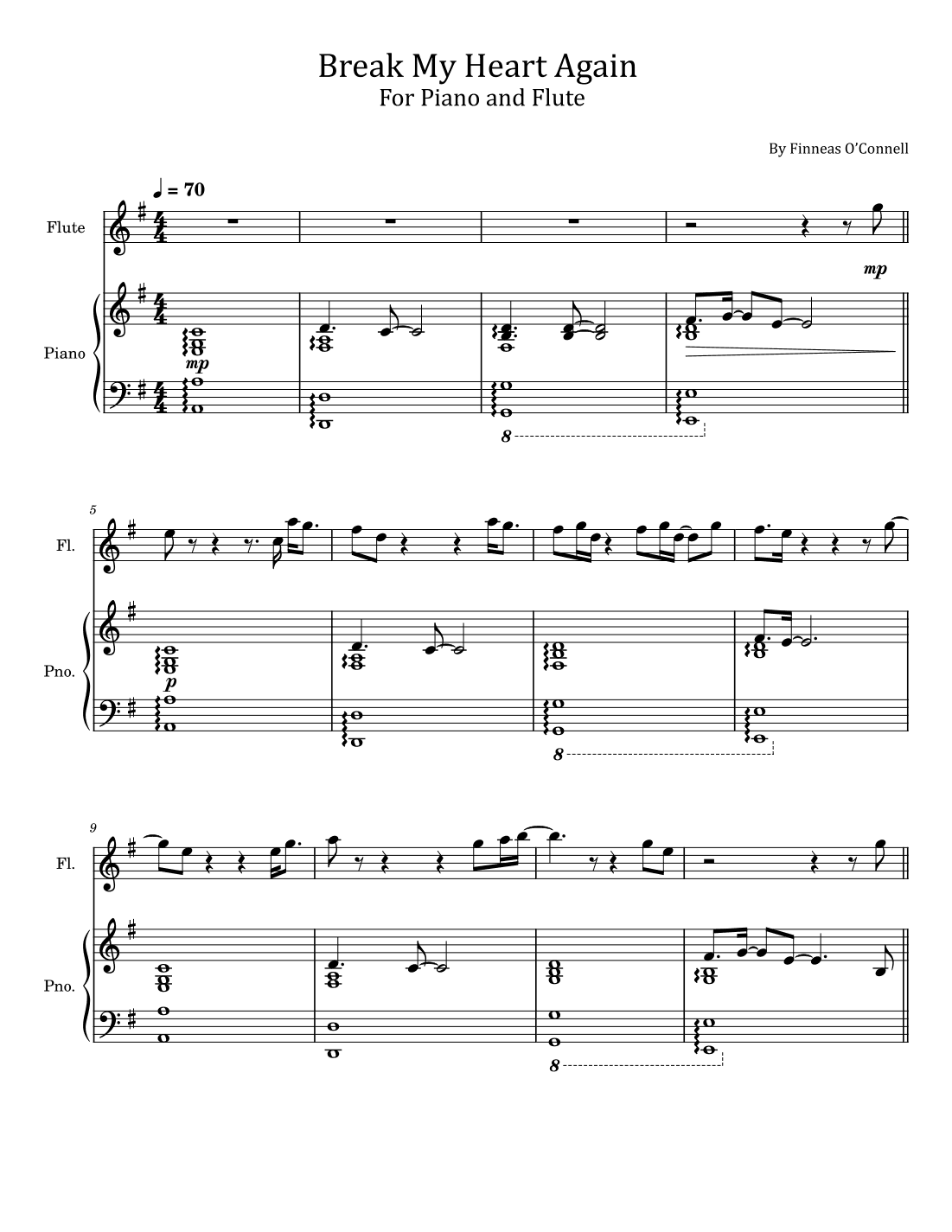 Break My Heart Again (arr. poon)