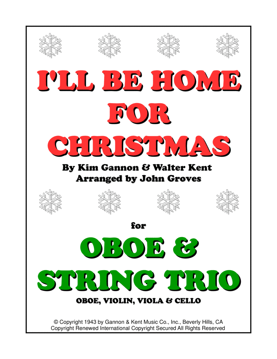 I'll Be Home For Christmas (arr. John Groves)