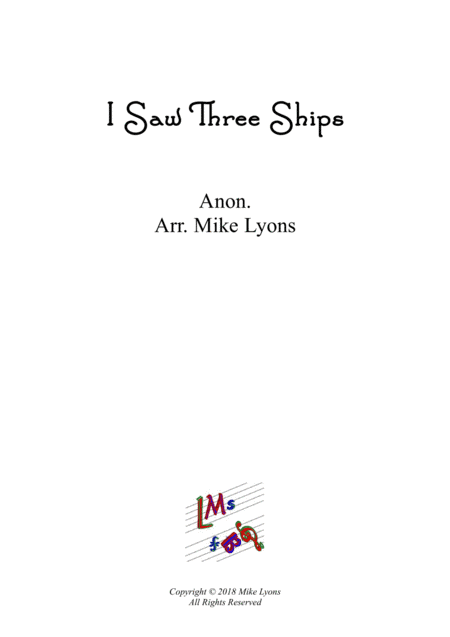 Wind Quintet - I Saw Three Ships (arr. Mike Lyons)