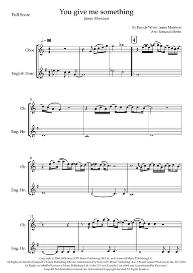 You Give Me Something (arr. Fernando Britto)
