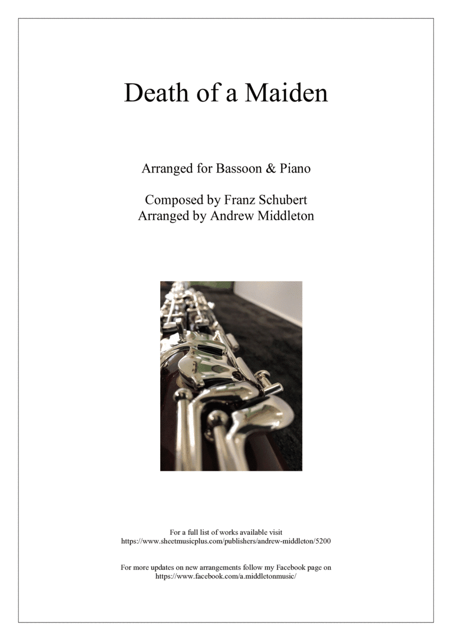 Death of a Maiden arranged for Bassoon and Piano (arr. Andrew Middleton)