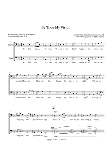Be Thou My Vision (arr. J.M. Jamison)