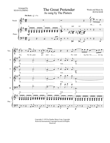 The Great Pretender (arr. Sean Fleming)