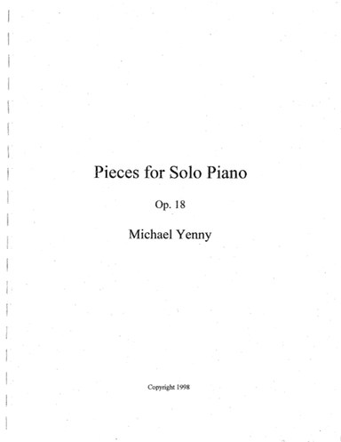 9 Pieces for Piano, op. 18