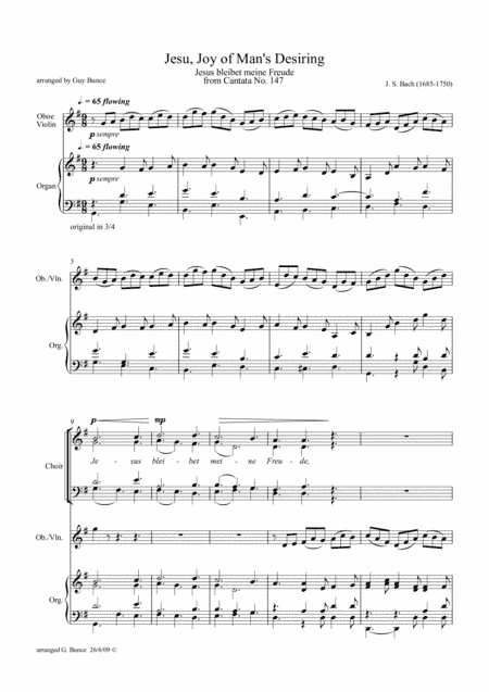 Jesu, Joy of Man's Desiring (arr. Guy Bunce)