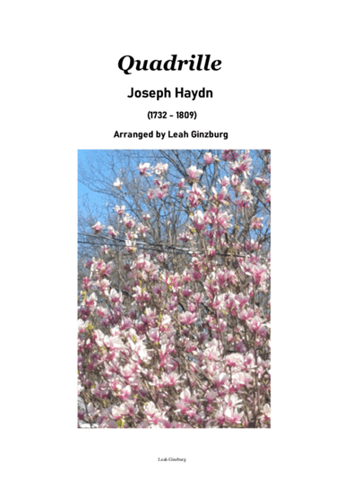 "Quadrille" by Joseph Haydn (1732 - 1809), easy piano version by Leah Ginzburg (arr. Leah Ginzburg)