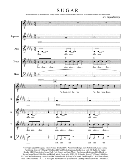 Sugar (arr. Bryan Sharpe)