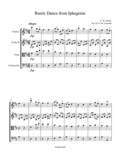 Rustic Dance from Iphegenia (arr. Nick Lacanski)