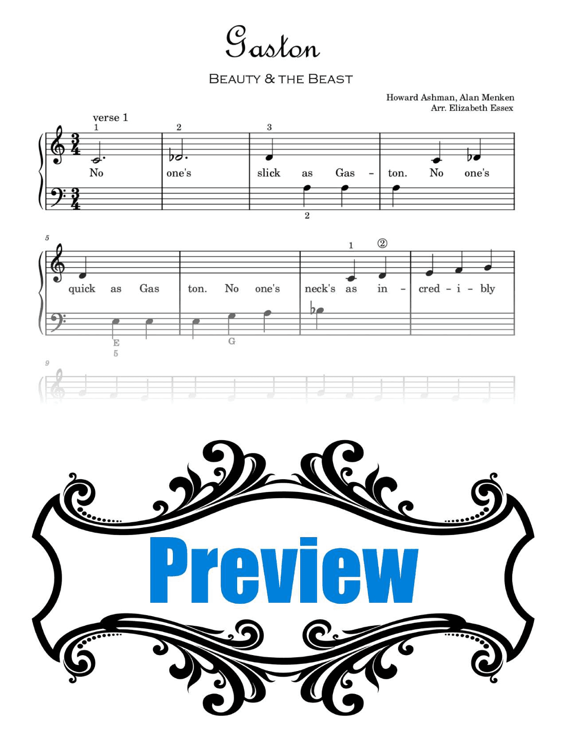 Gaston (arr. Elizabeth Essex)