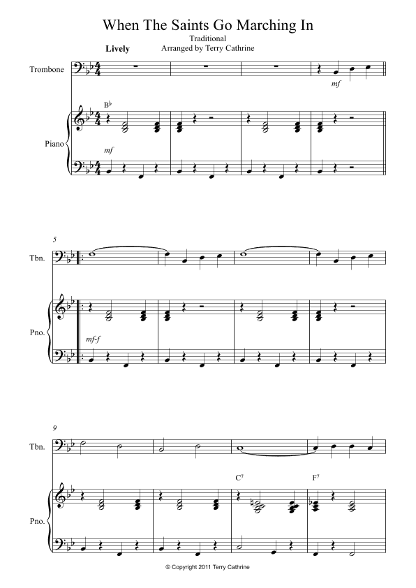 When The Saints Go Marching In (arr. Terry Cathrine)