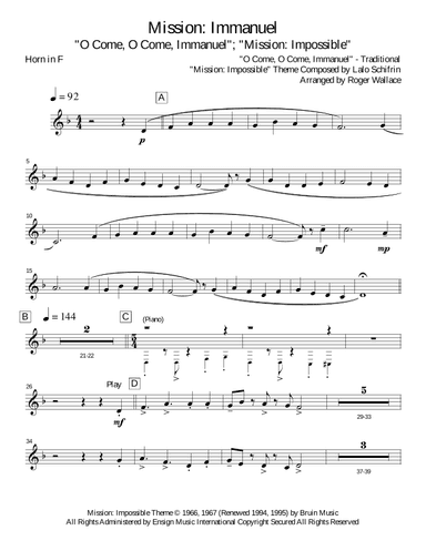 Mission: Impossible Theme (arr. Roger Wallace)