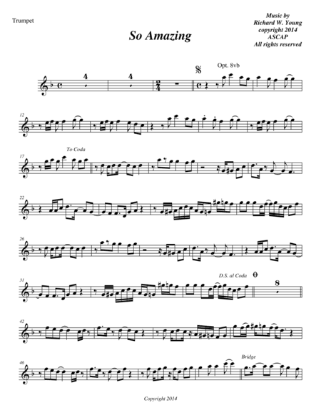 So Amazing- Trumpet
