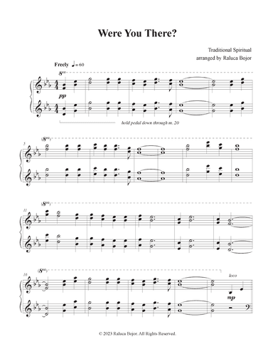 Were You There (When They Crucified My Lord) (arr. Raluca Bojor)