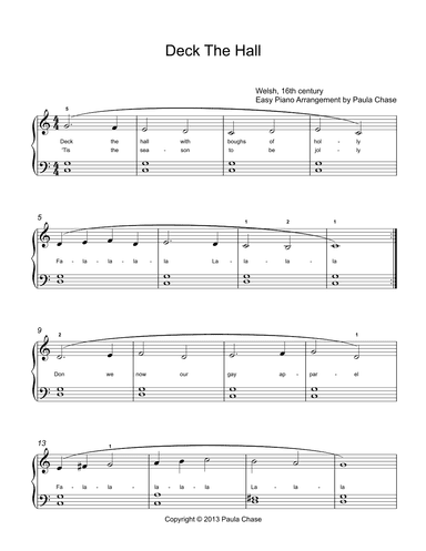 Deck the Hall (arr. Paula Chase)