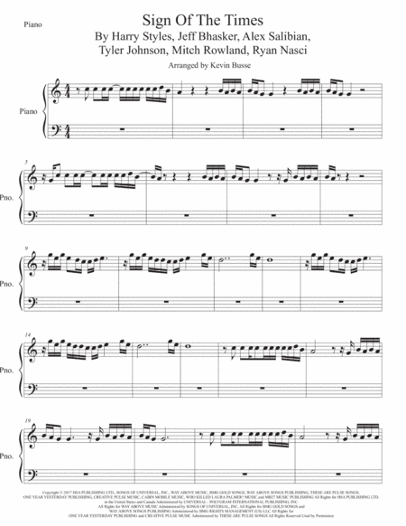 Sign Of The Times (arr. Kevin Busse)
