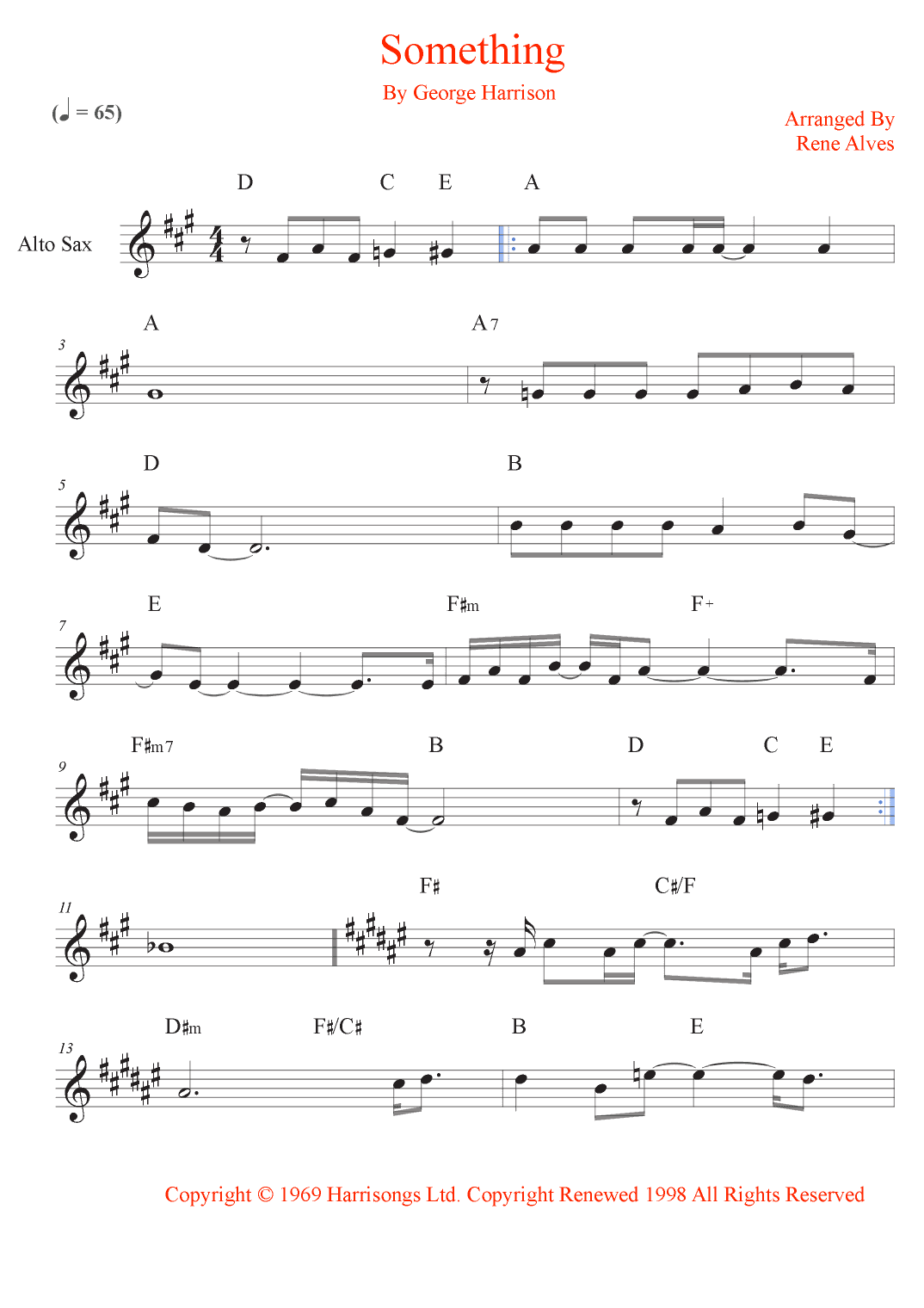 Something (arr. Rene Alves)