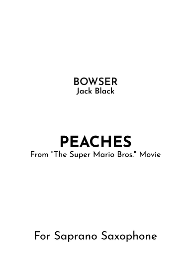 Peaches (arr. Jireh J.)