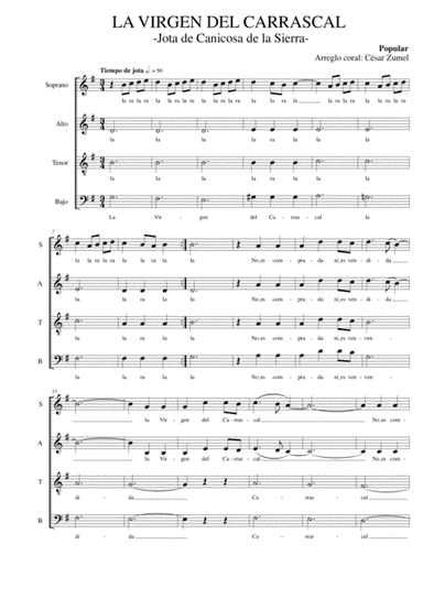 La Virgen del Carrascal (arr. César Zumel)