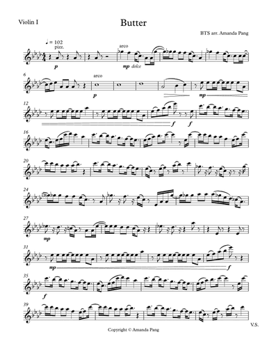 Butter (arr. Amanda Pang)