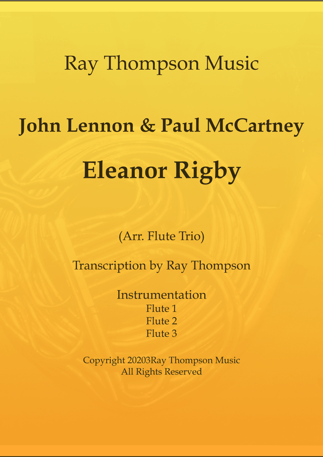 Eleanor Rigby (arr. Ray Thompson)