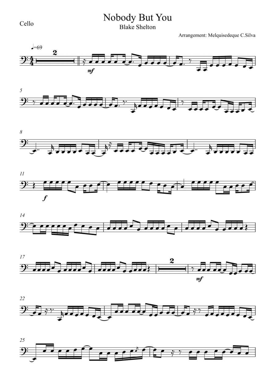 Nobody But Me (arr. Melquisedeque C.Silva)