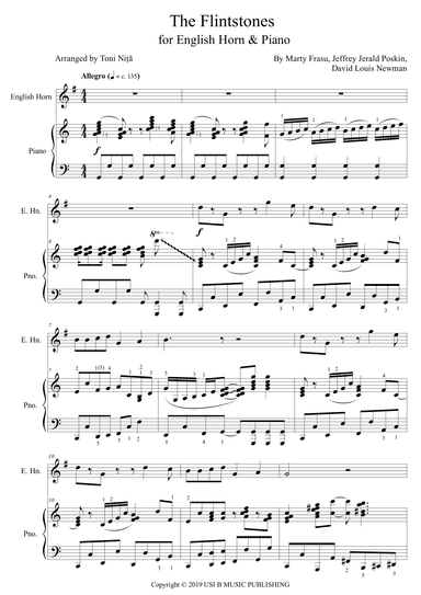 The Flintstones (arr. Toni Nita)