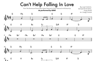 Can't Help Falling In Love (arr. Gregg Charest)
